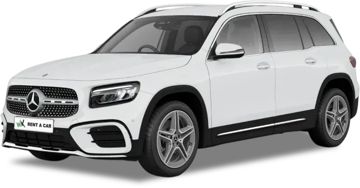 Mercedes GLB blanco de alquiler en Mijas